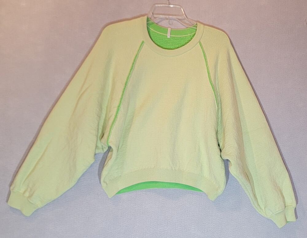 Humanoid Reversible Knit Top Chartreuse Bright Green